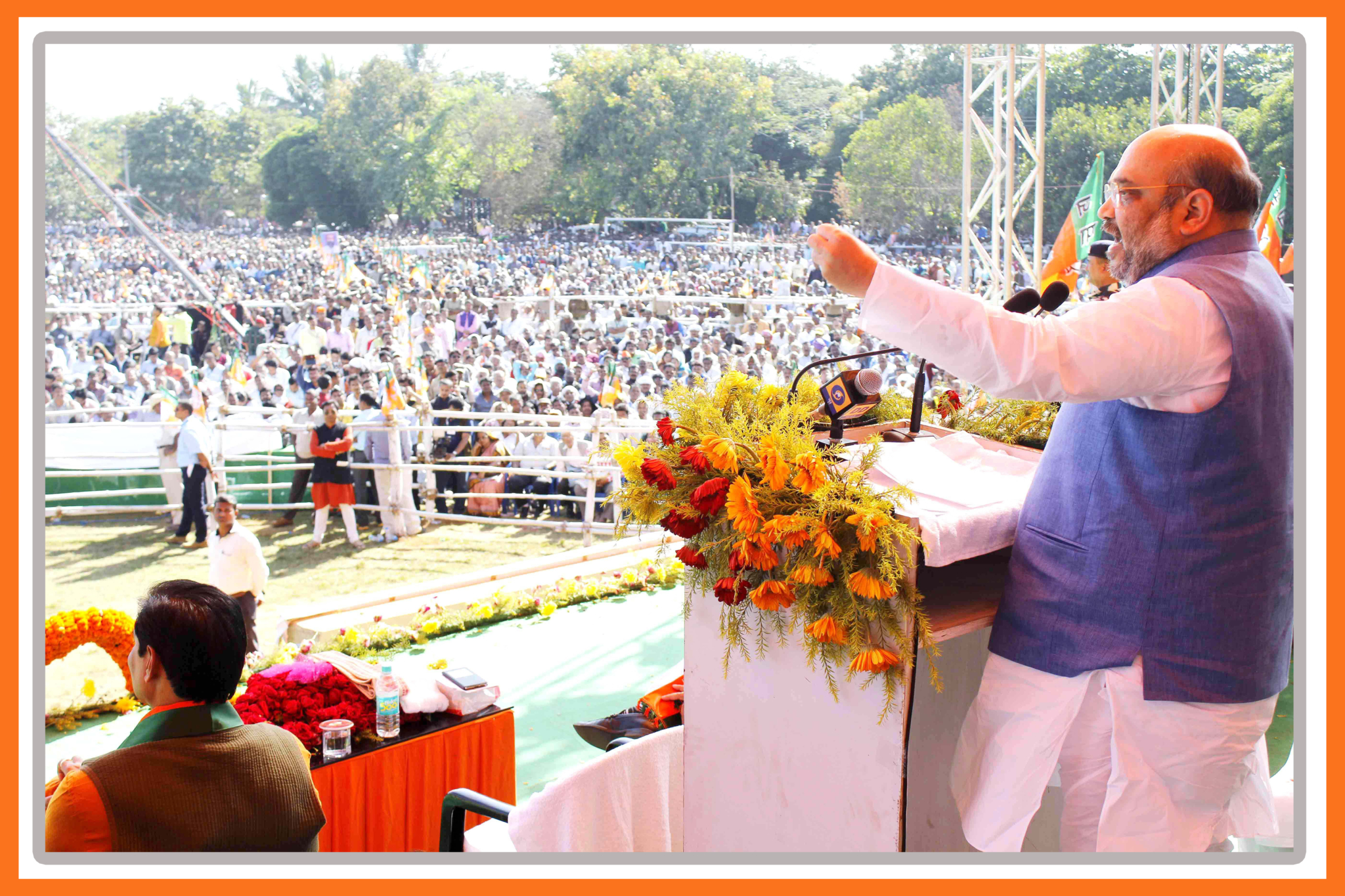 Amit Shah Ji addressing a public gathering